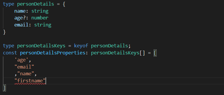 Usage of Partial Parameter and Keyof Keywords
